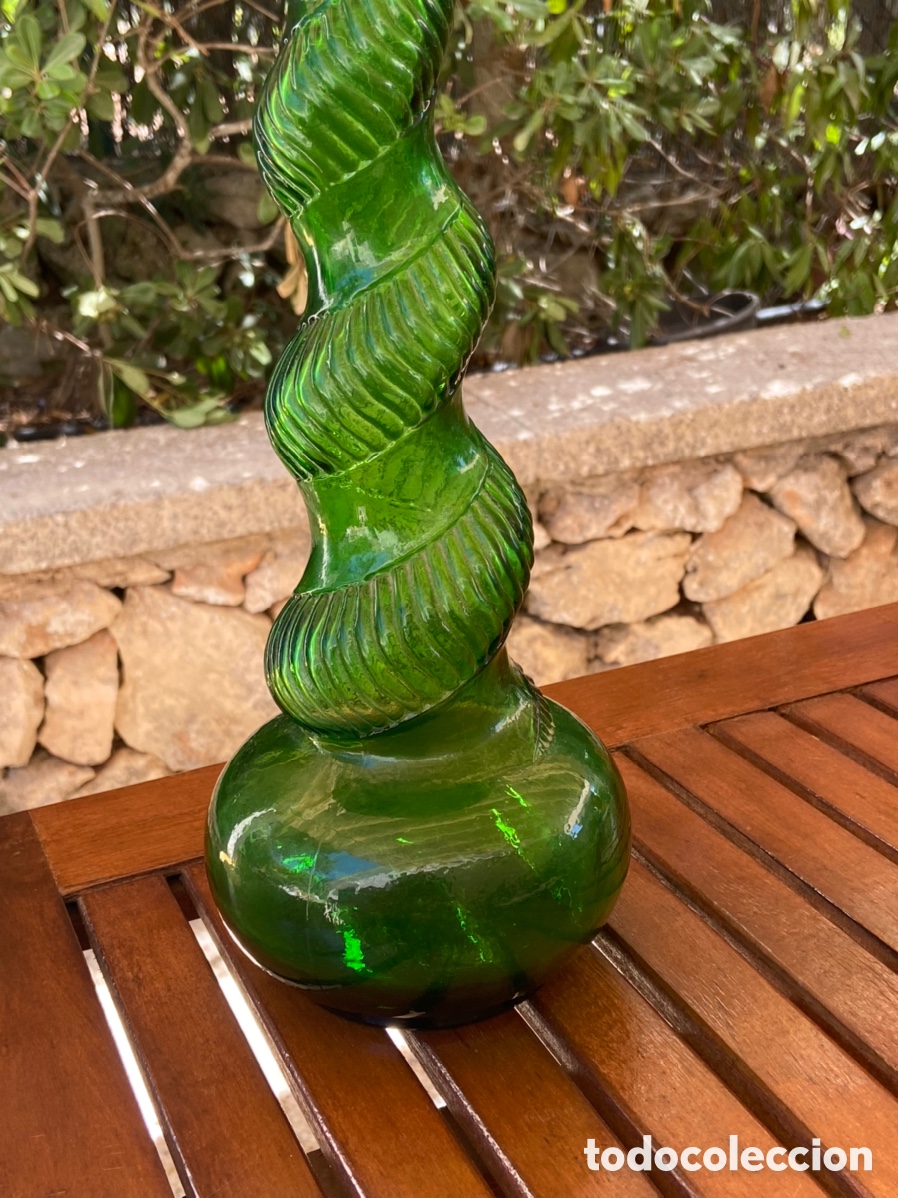 Antig&uuml;edades: Espectacular botella verde antigua - Foto 10