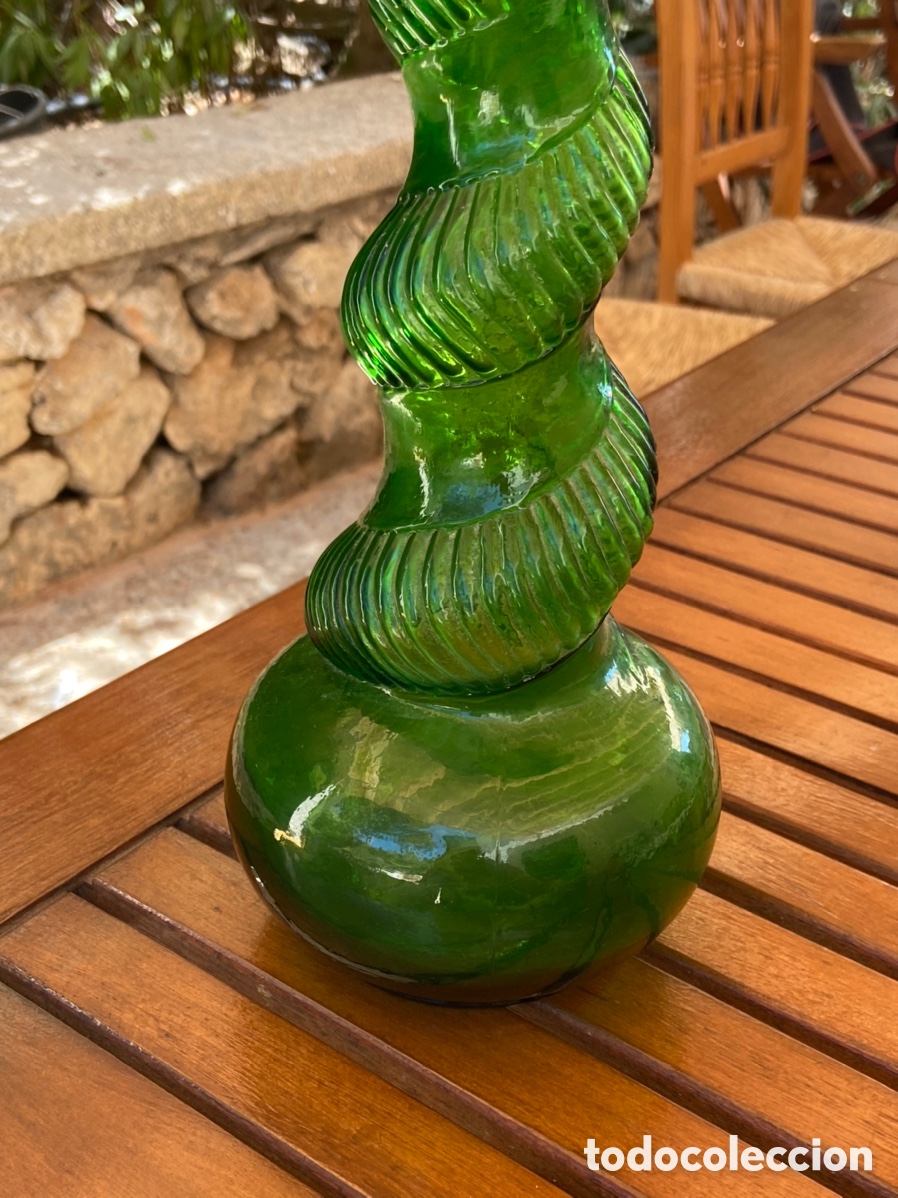 Antig&uuml;edades: Espectacular botella verde antigua - Foto 11