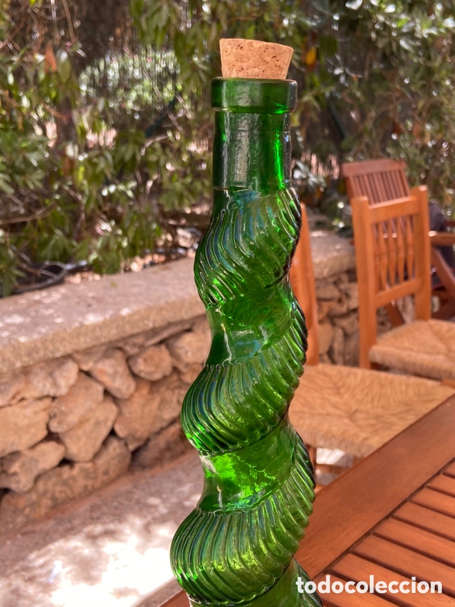 Antig&uuml;edades: Espectacular botella verde antigua - Foto 12