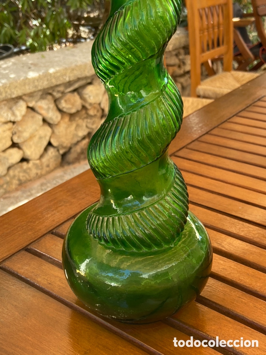 Antig&uuml;edades: Espectacular botella verde antigua - Foto 13