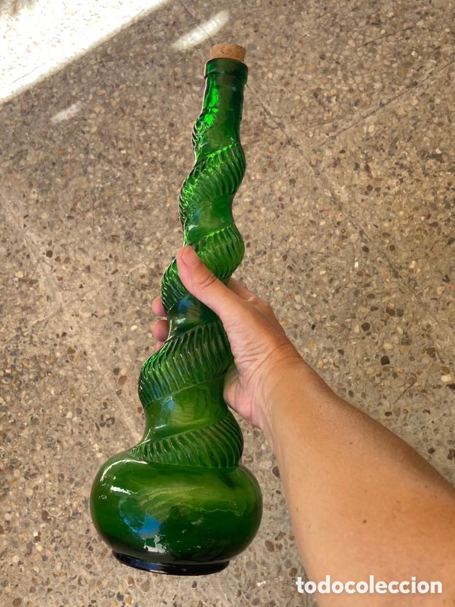 Antig&uuml;edades: Espectacular botella verde antigua - Foto 14