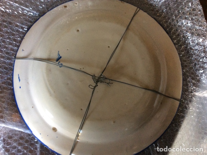 Antig&uuml;edades: Plato Manises finales del XIX firmado - Foto 3