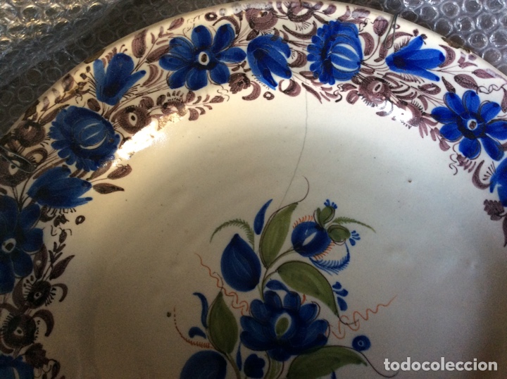 Antig&uuml;edades: Gran plato cer&aacute;mica de Manises - Foto 2