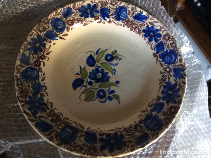 Antig&uuml;edades: Gran plato cer&aacute;mica de Manises - Foto 1