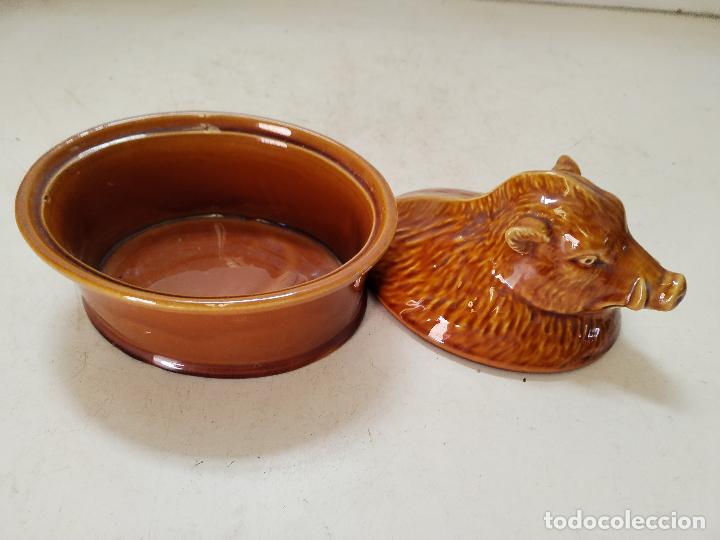Antig&uuml;edades: terrina de jabali en ceramica - Foto 2