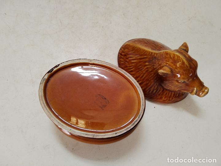 Antig&uuml;edades: terrina de jabali en ceramica - Foto 3