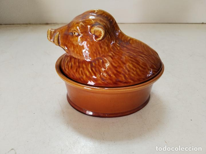 Antig&uuml;edades: terrina de jabali en ceramica - Foto 5