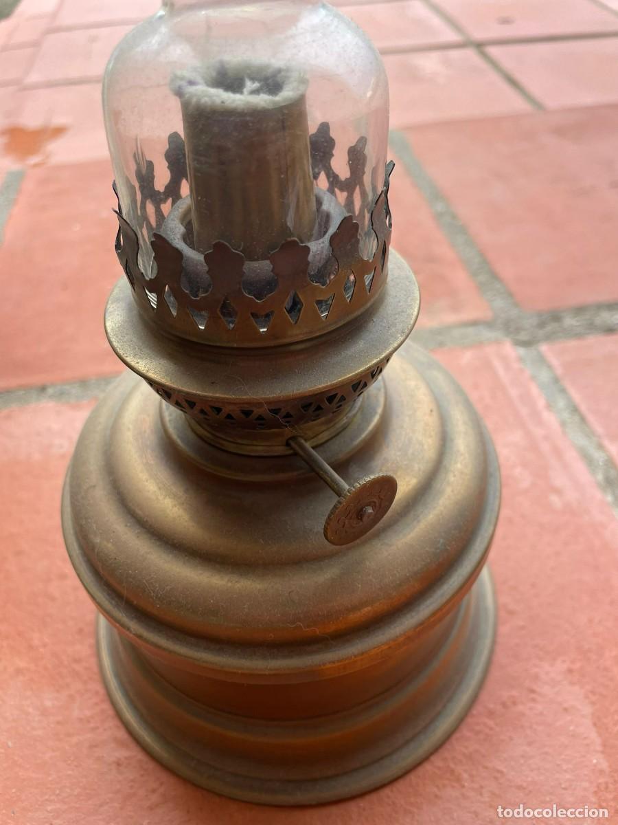 Antig&uuml;edades: LAMPARA DE ALCOHOL DE QUEMAR DE LATON - Foto 2