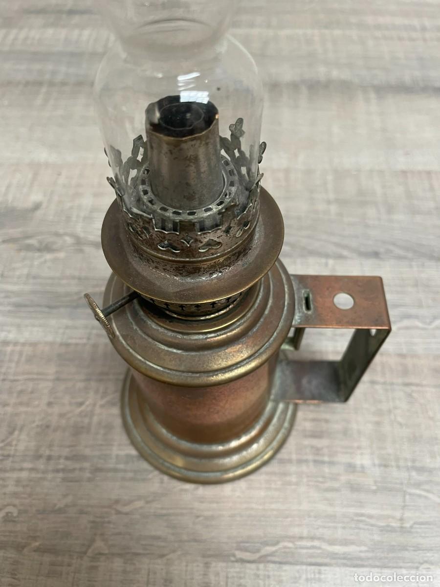 Antig&uuml;edades: LAMPARA DE ALCOHOL DE QUEMAR DE LATON - Foto 2