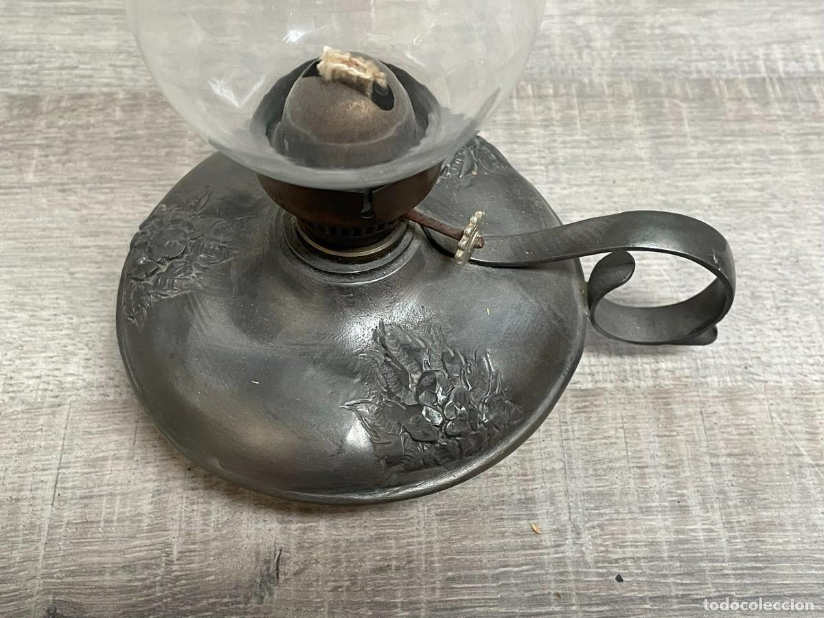 Antig&uuml;edades: LAMPARA DE ALCOHOL DE QUEMAR DE ESTA&Ntilde;O - Foto 2