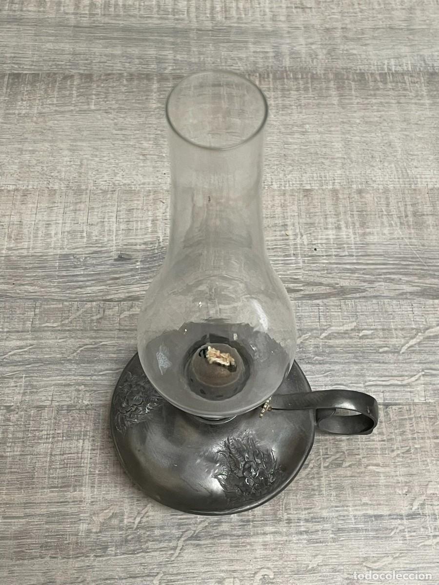 Antig&uuml;edades: LAMPARA DE ALCOHOL DE QUEMAR DE ESTA&Ntilde;O - Foto 3
