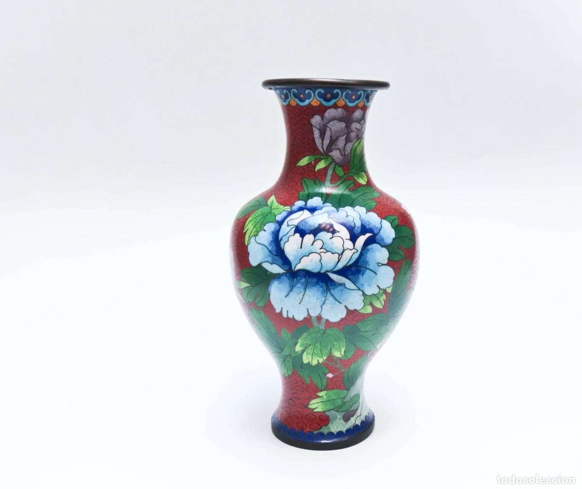 Antig&uuml;edades: Jarr&oacute;n chino Cloison&eacute; 24 cm - Foto 1