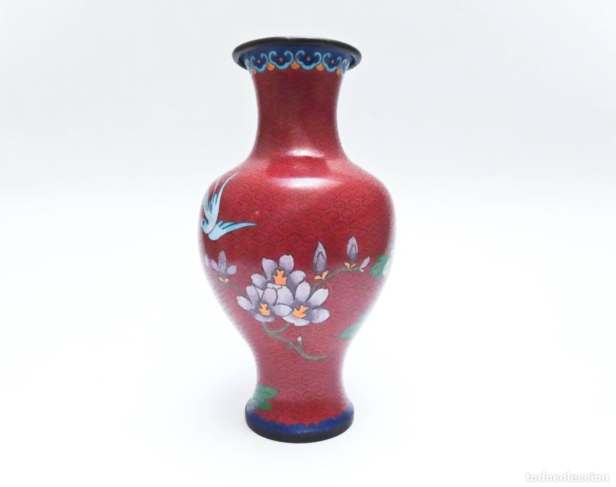 Antig&uuml;edades: Jarr&oacute;n chino Cloison&eacute; 24 cm - Foto 3