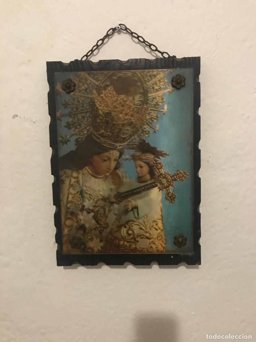 Antig&uuml;edades: Cuadro madera virgen mar&iacute;a - Foto 1