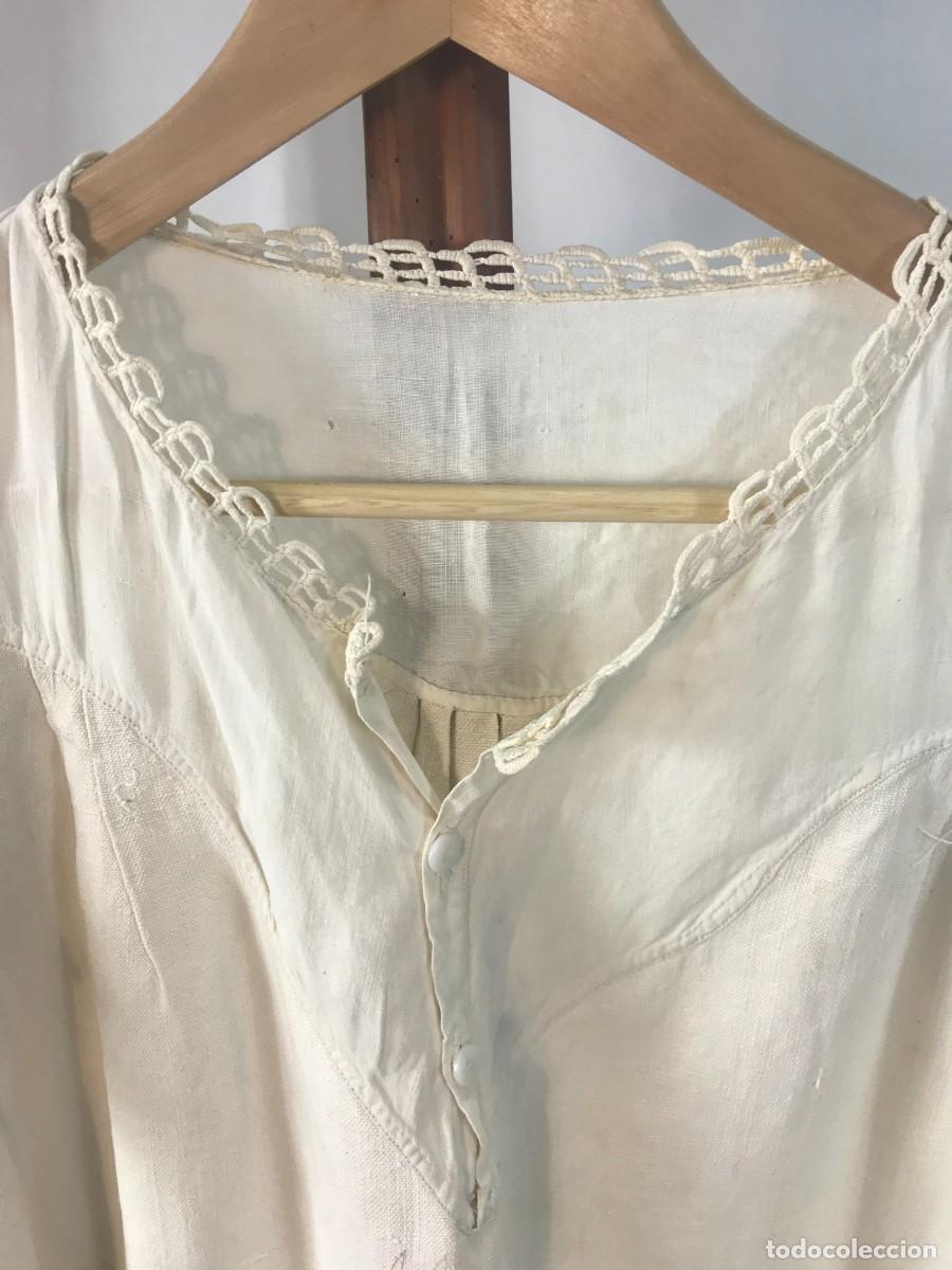 Antig&uuml;edades: ANTIGUA CAMIS&Oacute;N DE LINO - Foto 3