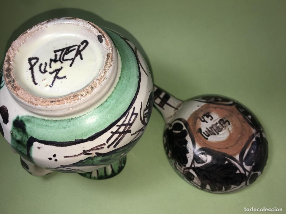 Antig&uuml;edades: JARRA Y CUCHARON DE CERAMICA PUNTER - Foto 5