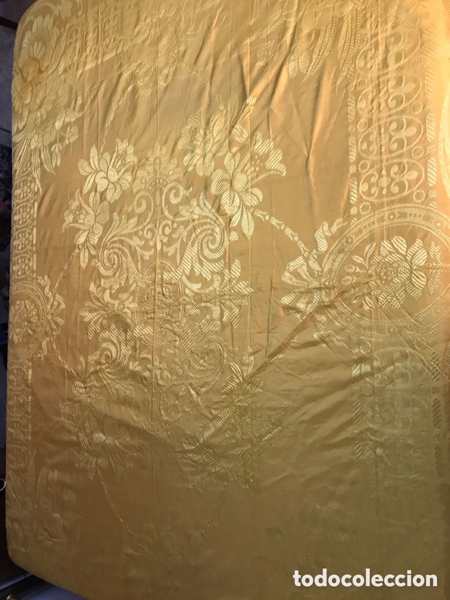 Antig&uuml;edades: Colcha seda Damasco 260x2.30cm - Foto 7