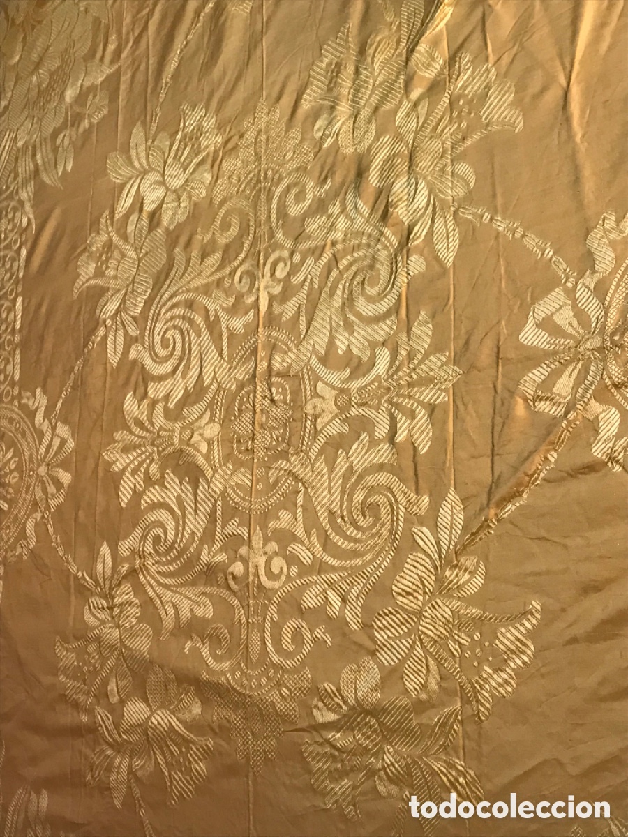 Antig&uuml;edades: Colcha seda Damasco 260x2.30cm - Foto 8