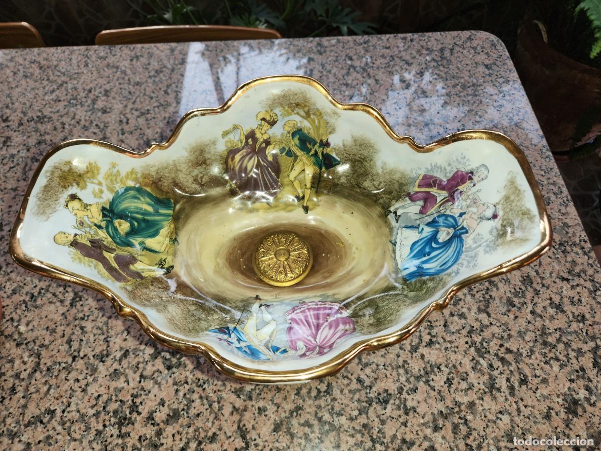 Antig&uuml;edades: Centro de mesa de porcelana - Foto 4