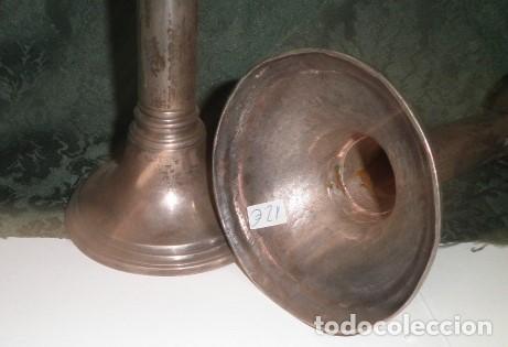Antig&uuml;edades: CANDELABROS BRONCE PLATEADO - Foto 3
