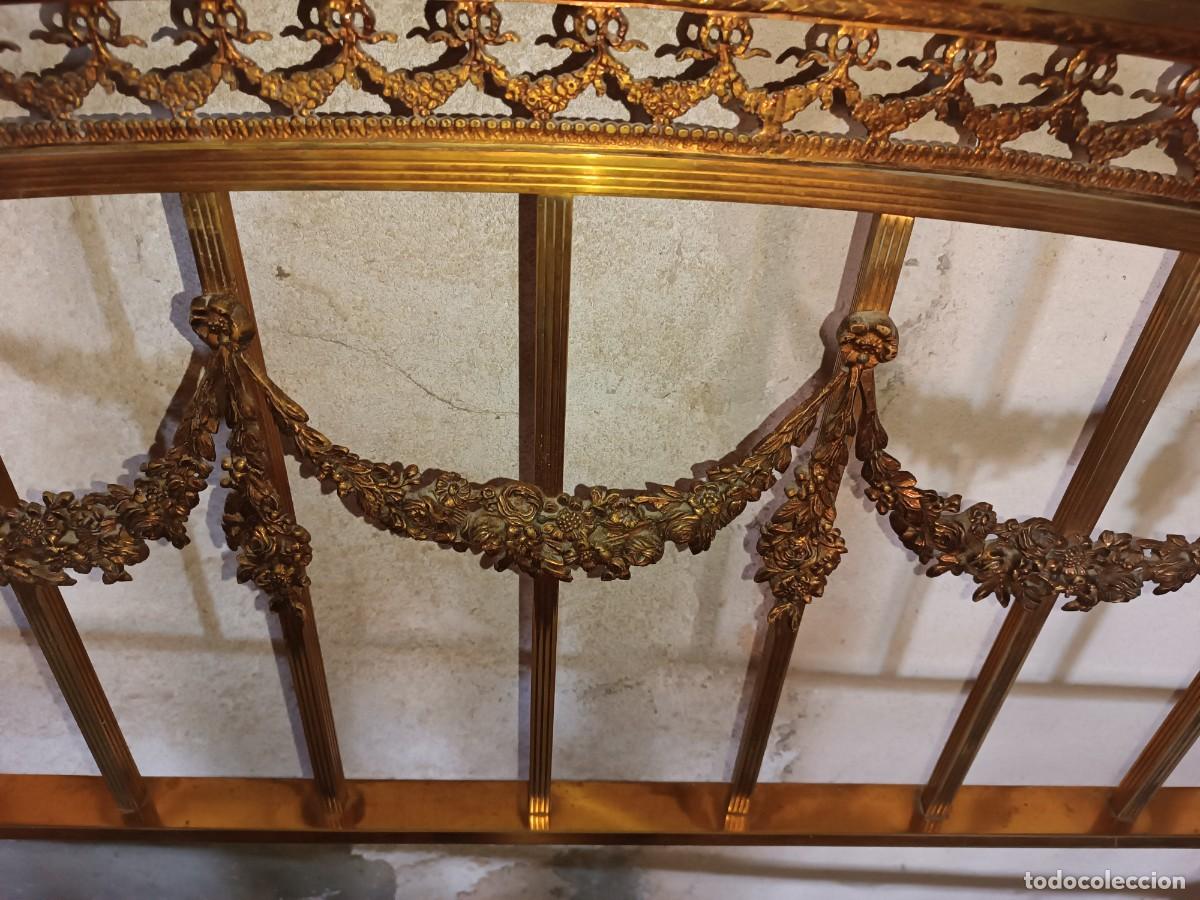 Antig&uuml;edades: Cama de bronce antigua - Foto 8