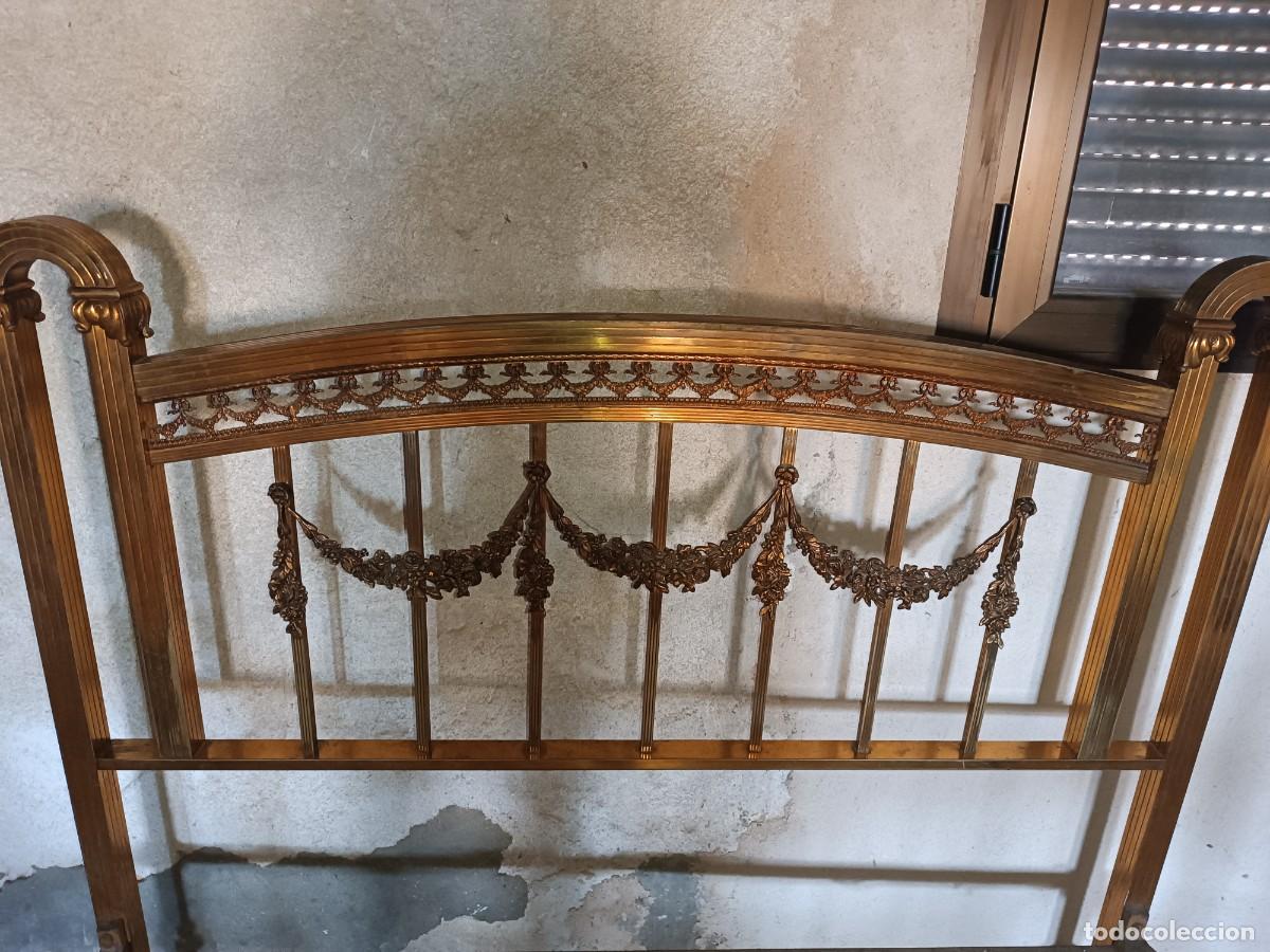 Antig&uuml;edades: Cama de bronce antigua - Foto 9