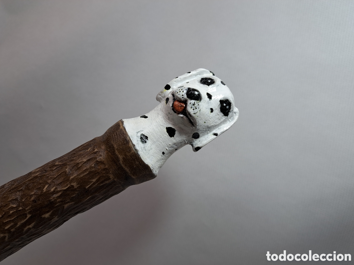 Antig&uuml;edades: Baston de senderismo tallado a mano - Foto 2