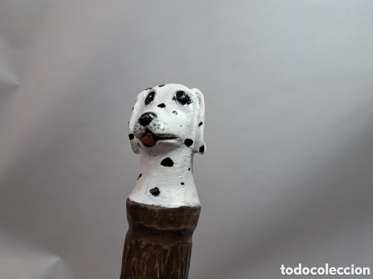 Antig&uuml;edades: Baston de senderismo tallado a mano - Foto 1