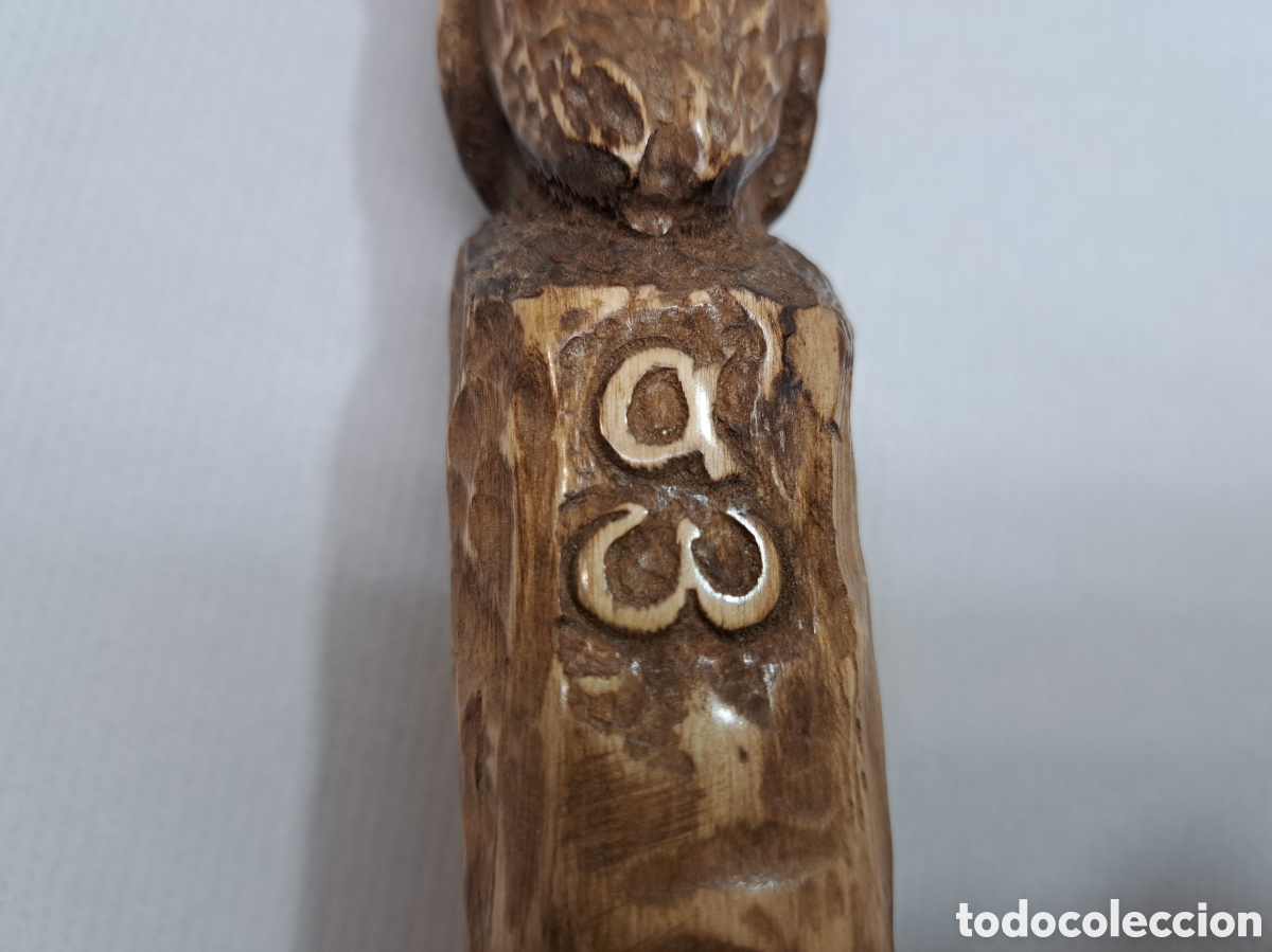 Antig&uuml;edades: Gran mango tallado en olivo - Foto 2