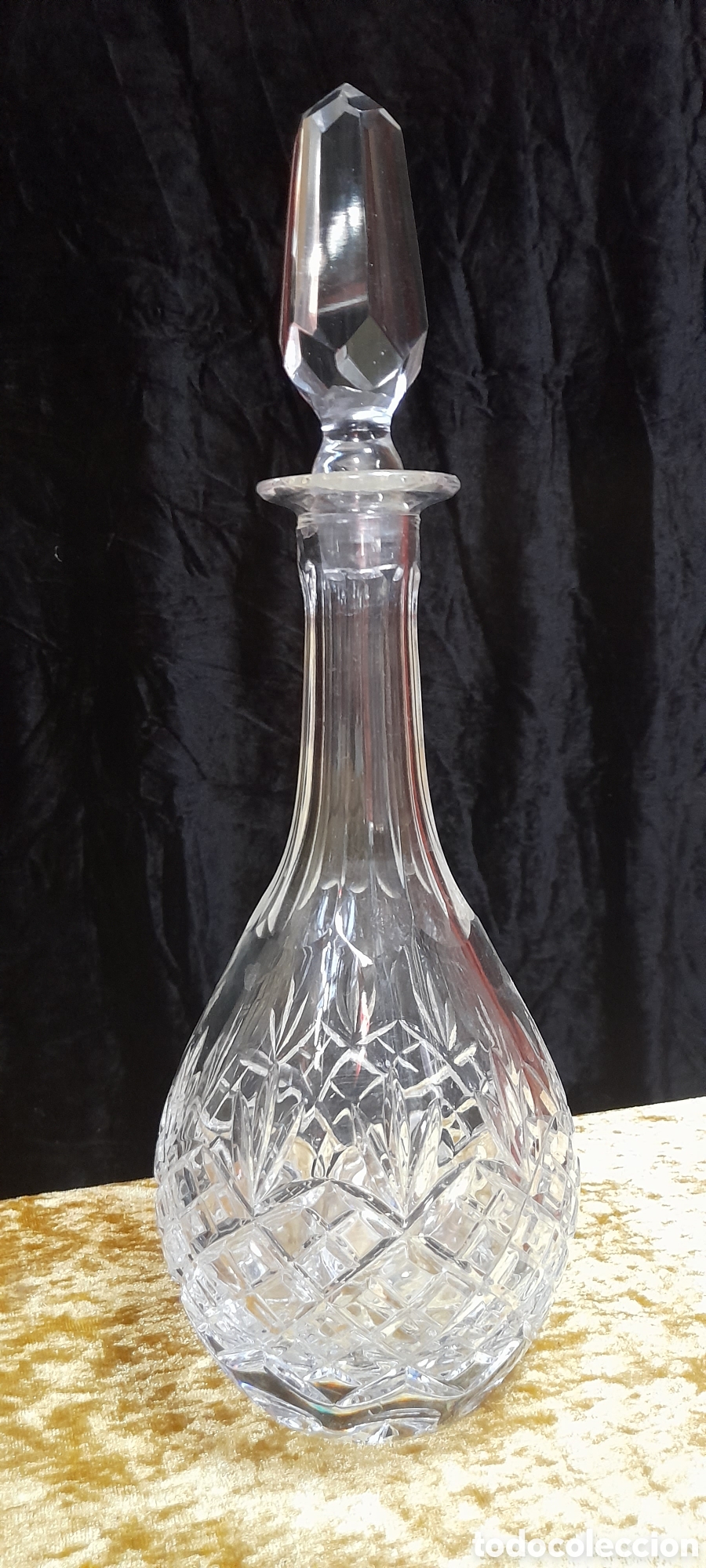 Antig&uuml;edades: Decantador de cristal. - Foto 2