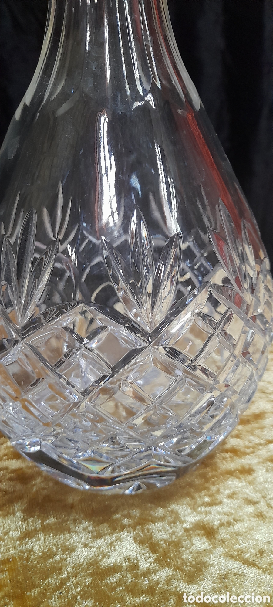 Antig&uuml;edades: Decantador de cristal. - Foto 3
