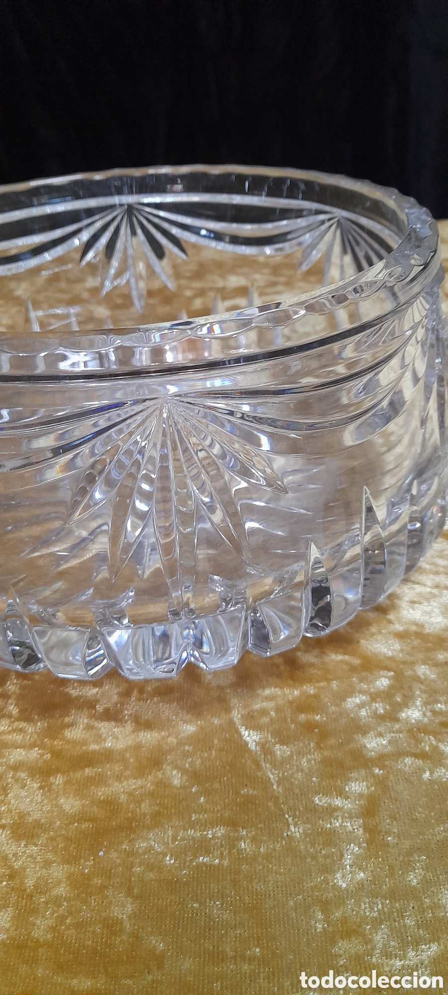 Antig&uuml;edades: Cuenco de cristal vintage - Foto 3