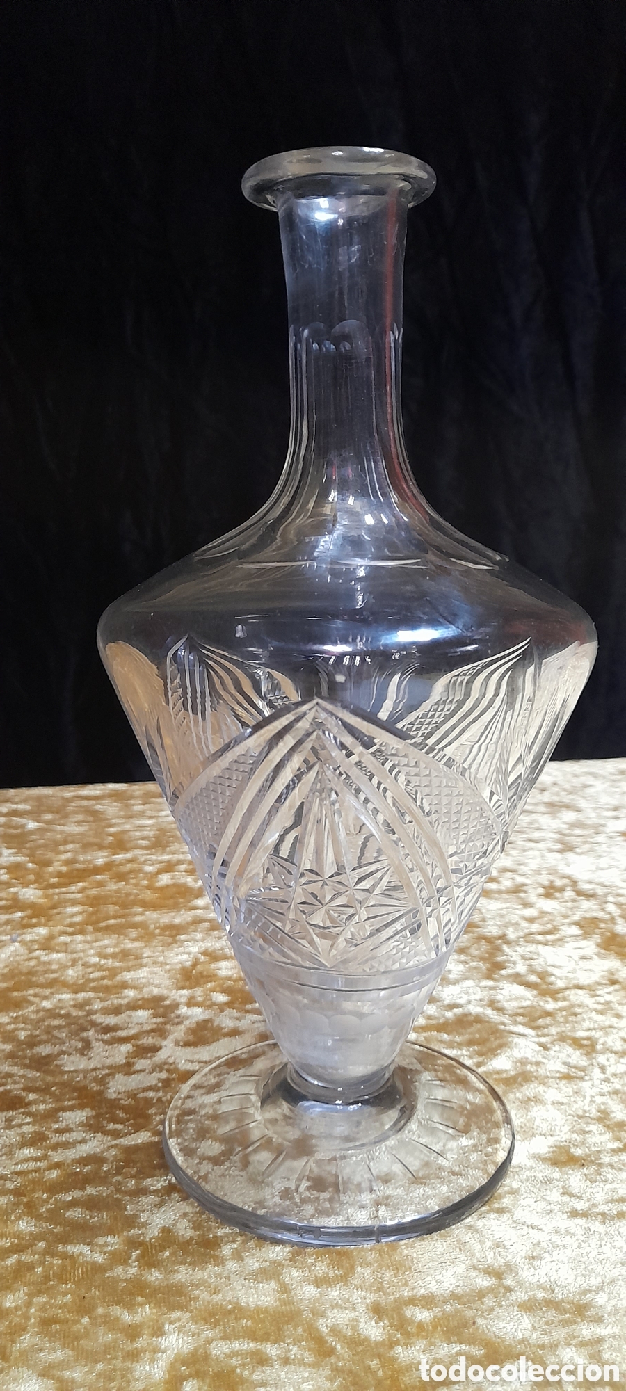 Antig&uuml;edades: Jarr&oacute;n de cristal tallado. - Foto 2