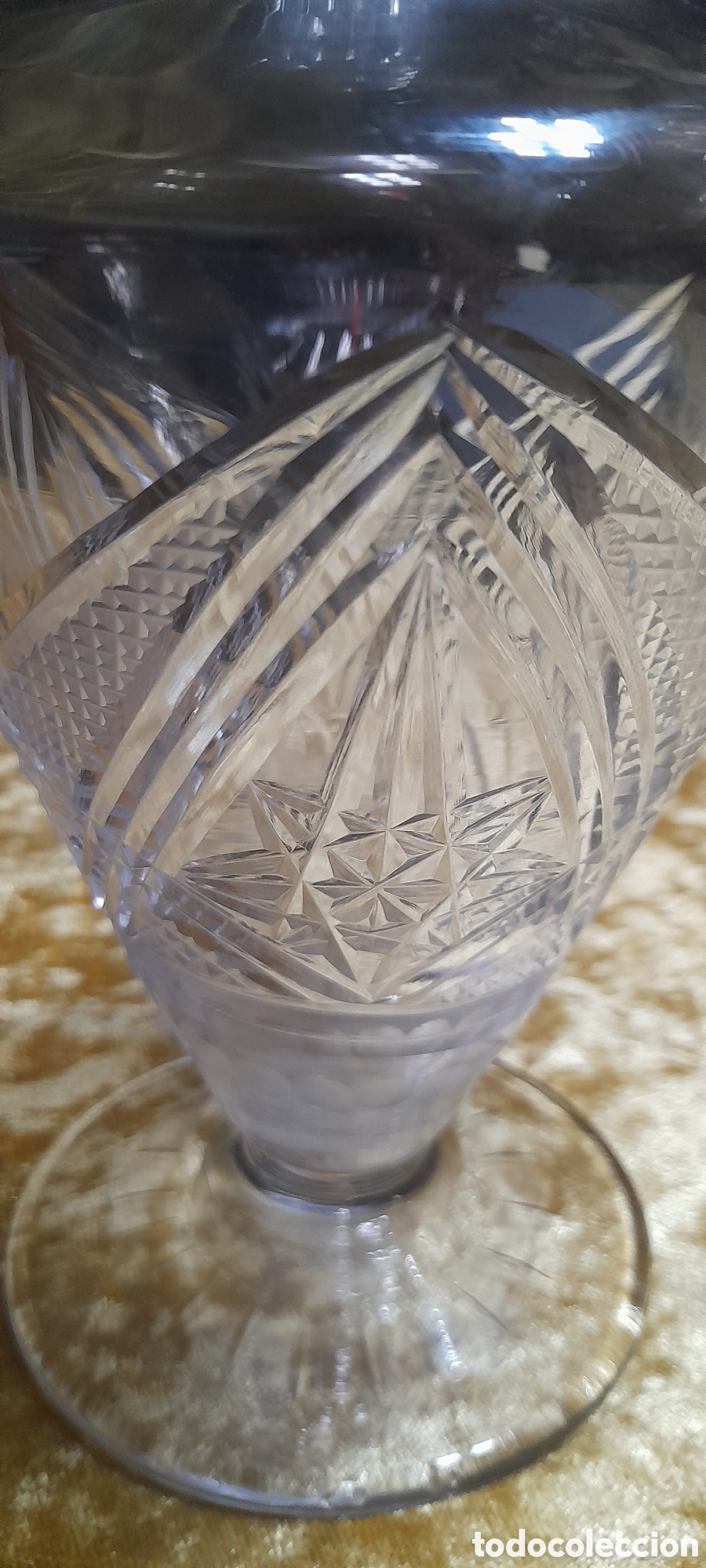 Antig&uuml;edades: Jarr&oacute;n de cristal tallado. - Foto 3