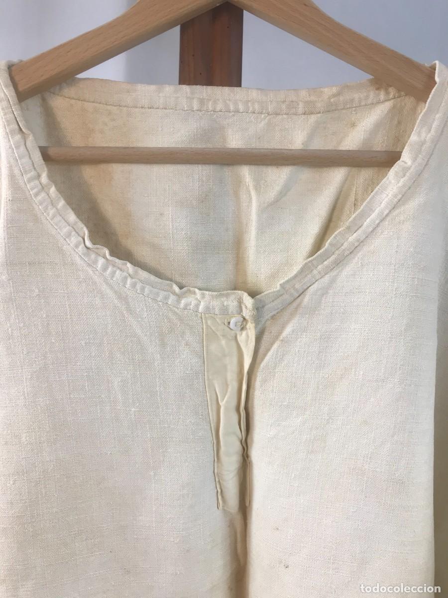 Antig&uuml;edades: ANTIGUA CAMISA DE LINO - Foto 2
