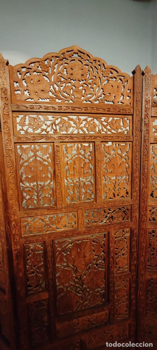 Antig&uuml;edades: Biombo cl&aacute;sico plegable - Foto 3