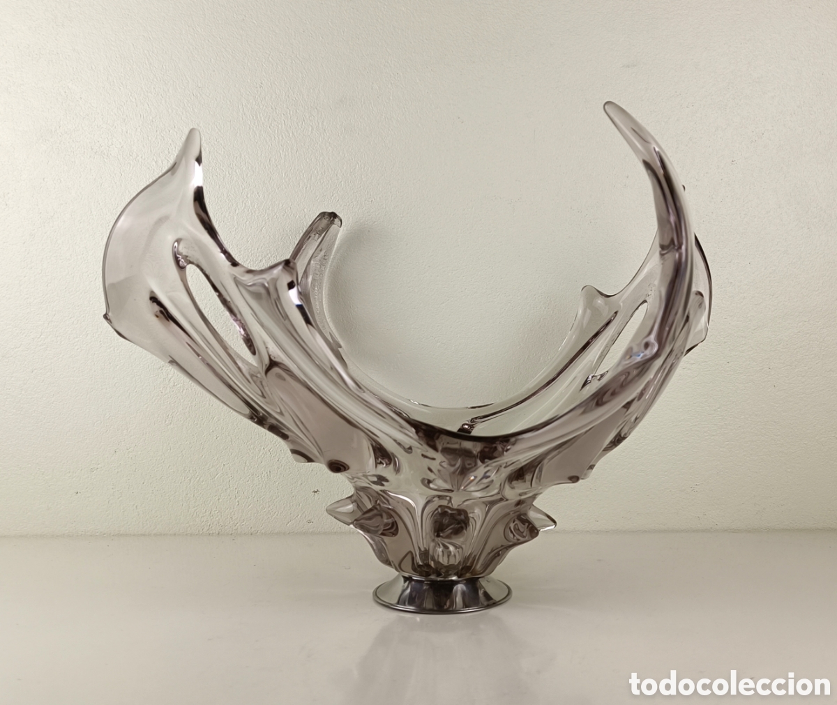 Antig&uuml;edades: CENTRO DE MESA DE CRISTAL DE MURANO - Foto 2
