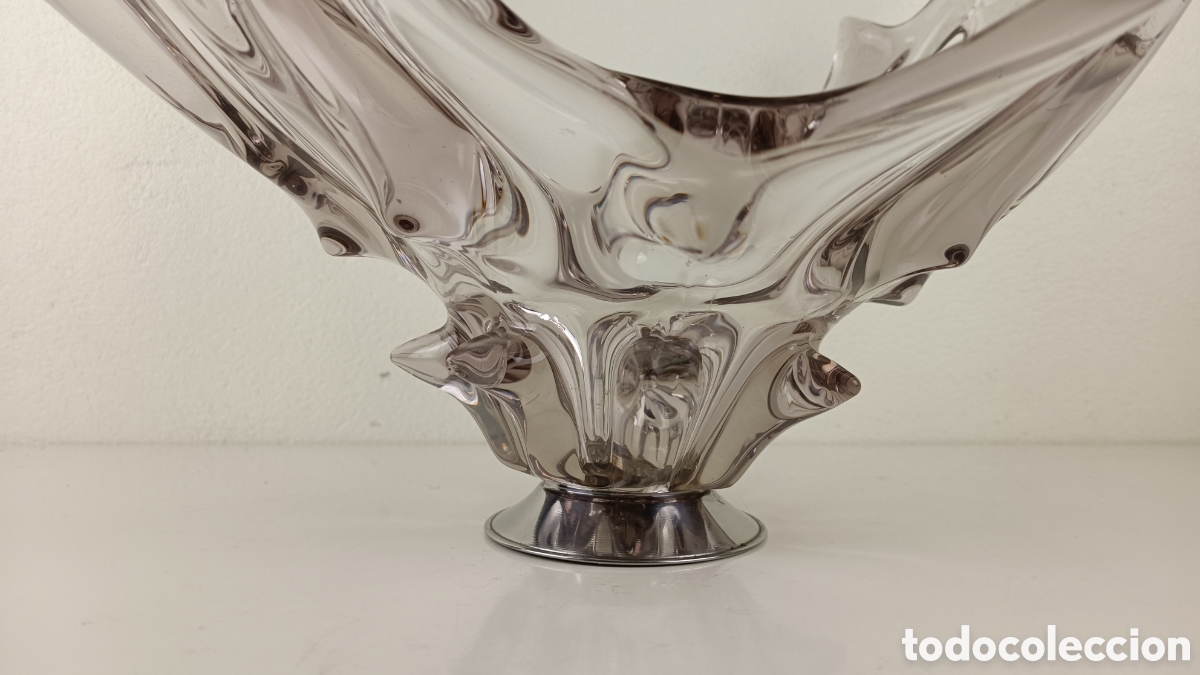 Antig&uuml;edades: CENTRO DE MESA DE CRISTAL DE MURANO - Foto 3