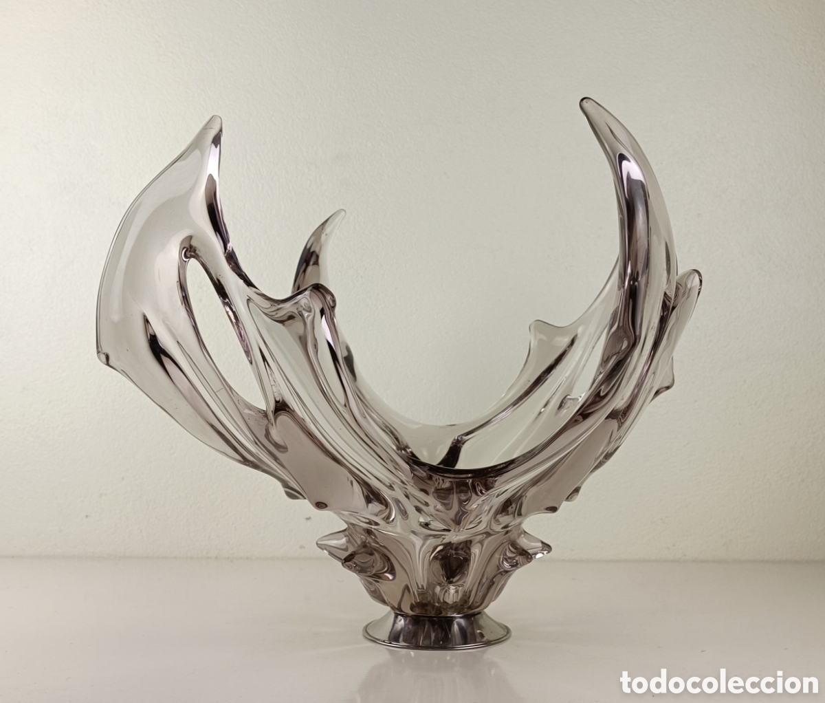 Antig&uuml;edades: CENTRO DE MESA DE CRISTAL DE MURANO - Foto 6