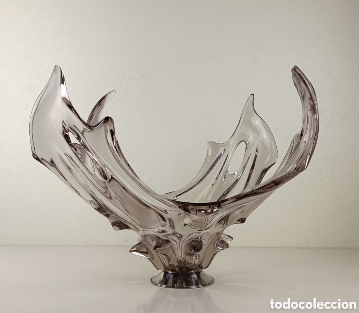 Antig&uuml;edades: CENTRO DE MESA DE CRISTAL DE MURANO - Foto 7