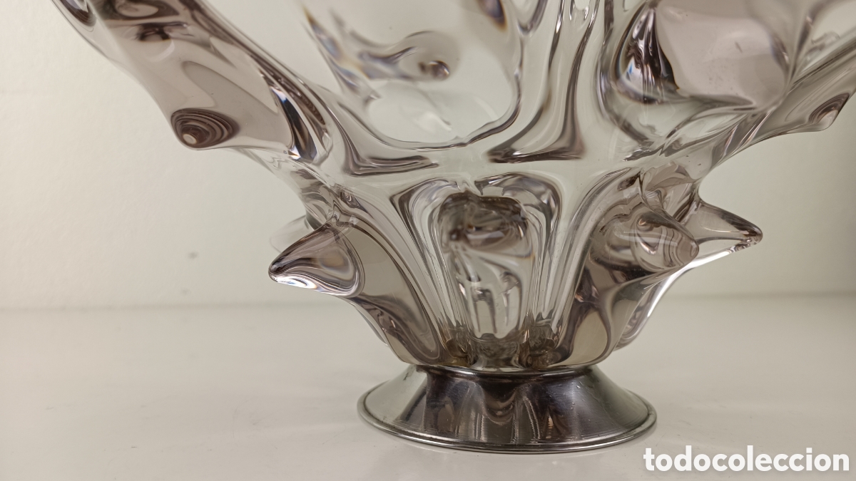 Antig&uuml;edades: CENTRO DE MESA DE CRISTAL DE MURANO - Foto 8