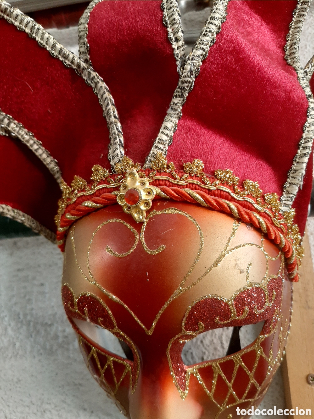 Antig&uuml;edades: MASCARA DE CARNAVAL DE VENECIA - Foto 4