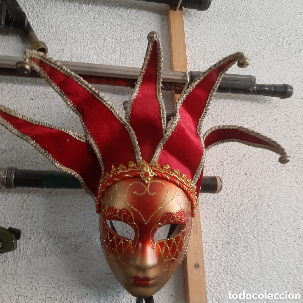mascara carnaval venecia mask handmade - Compra venta en todocoleccion