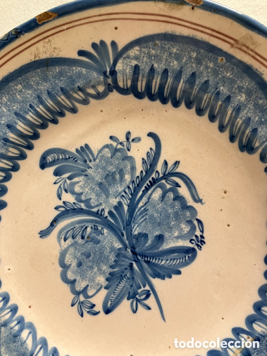 Antig&uuml;edades: Plato de Manises S.XIX - Foto 2