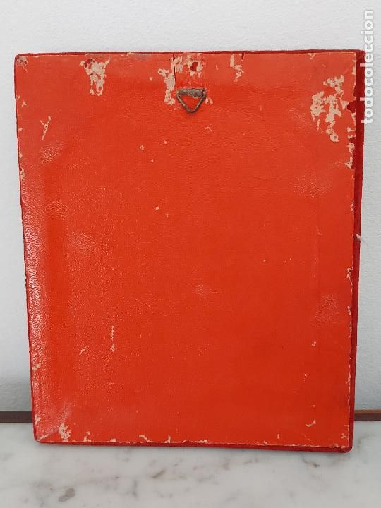 Antig&uuml;edades: Cuadro placa de plata virgen Mar&iacute;a rezando - Foto 5