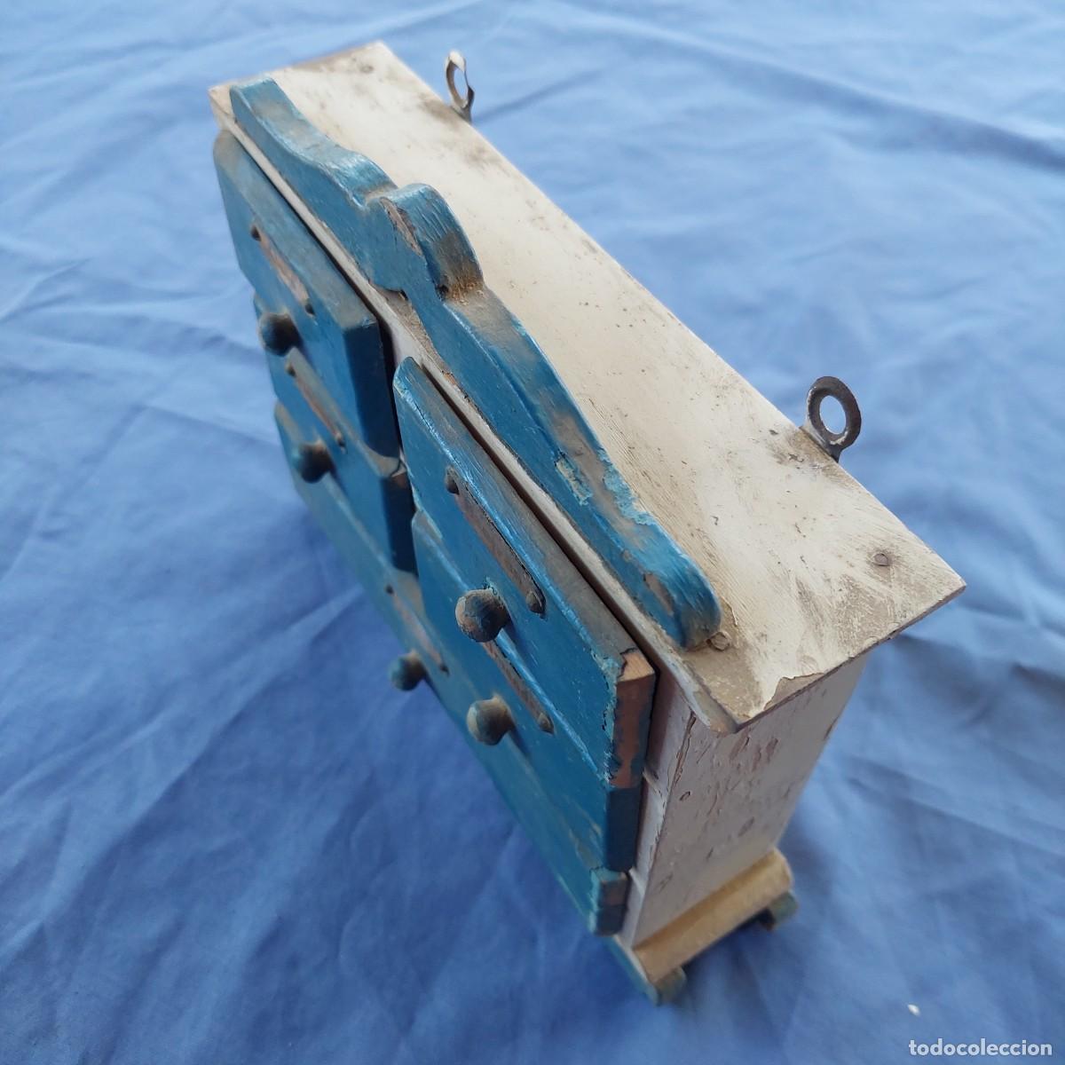 Antig&uuml;edades: Antiguo especiero cajonera de cocina - Foto 2