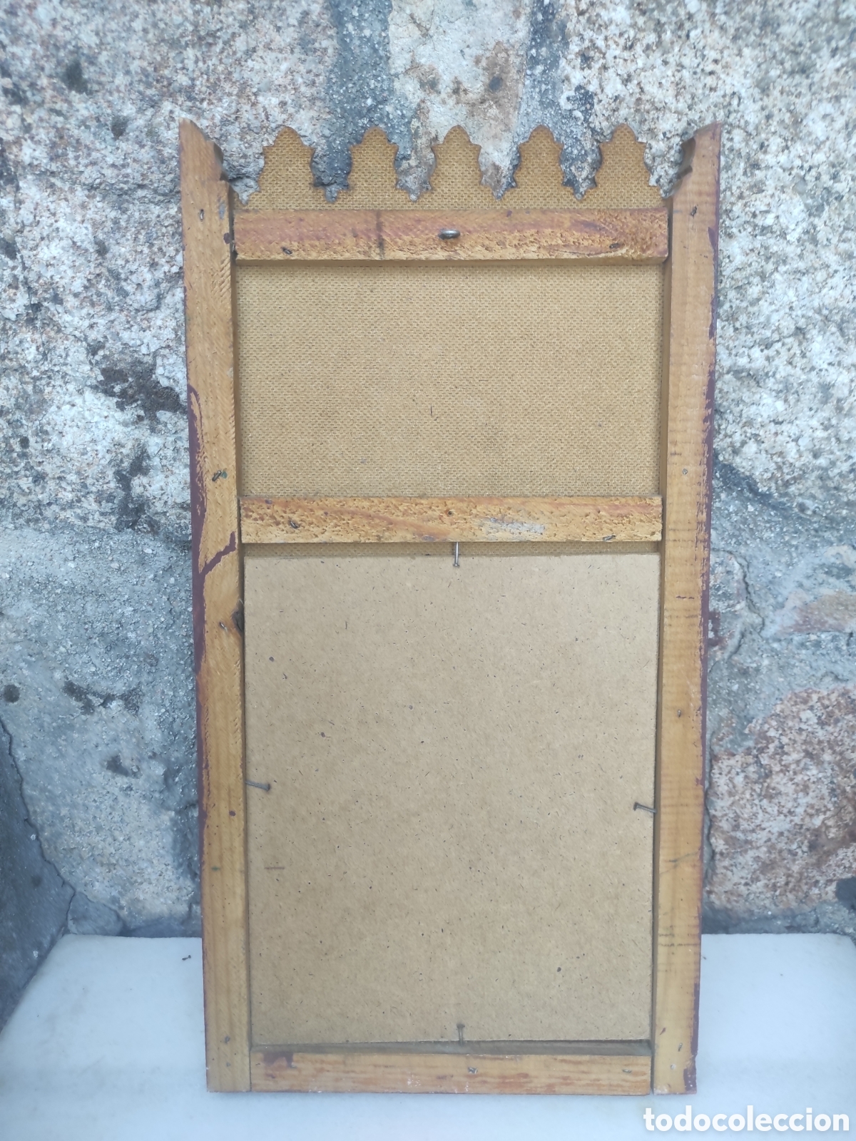 Antig&uuml;edades: Espejo de madera policromada - Foto 2