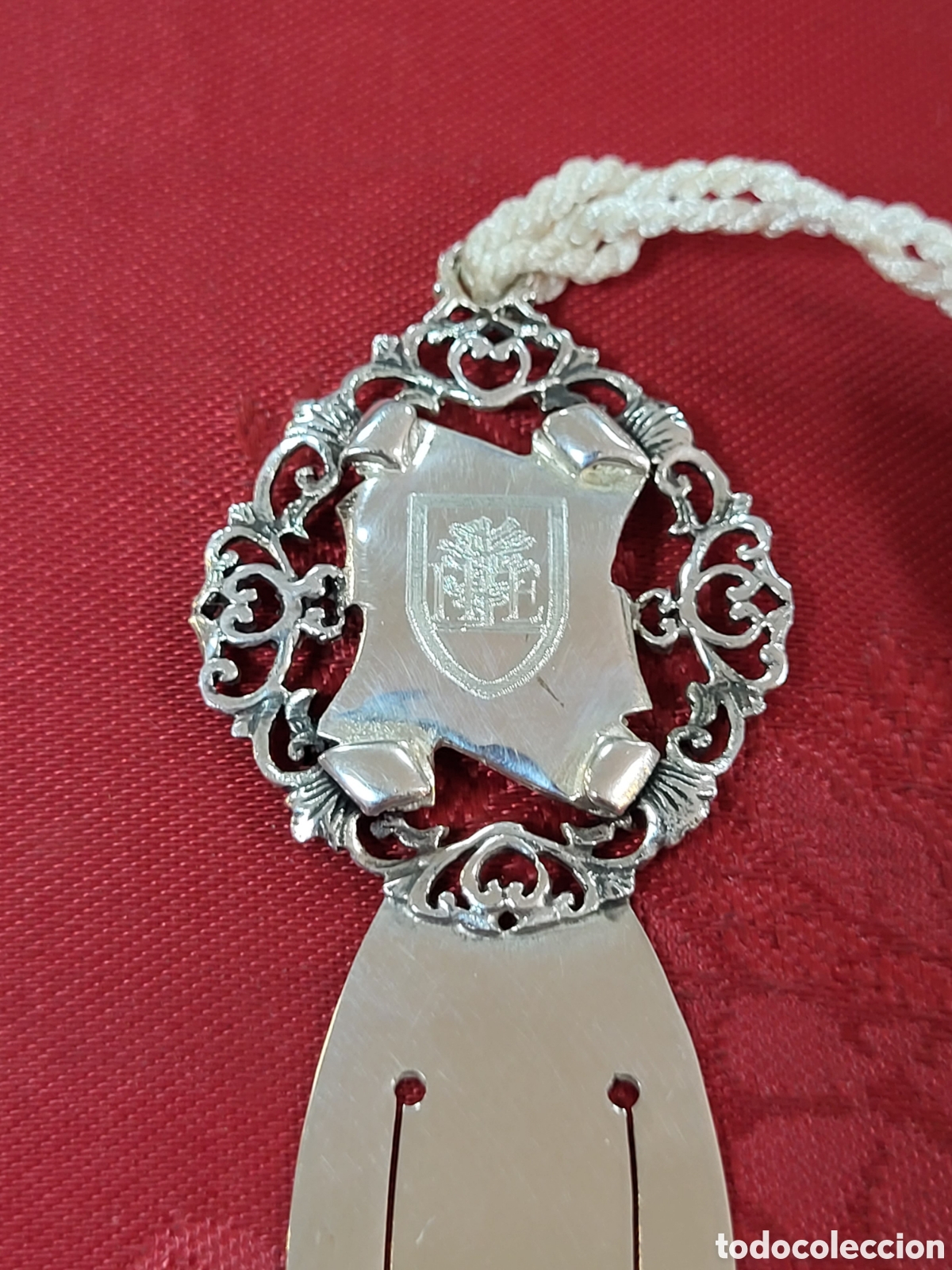 Antig&uuml;edades: ELEGANTE MARCAPAGINAS PLATA DE LEY - Foto 2