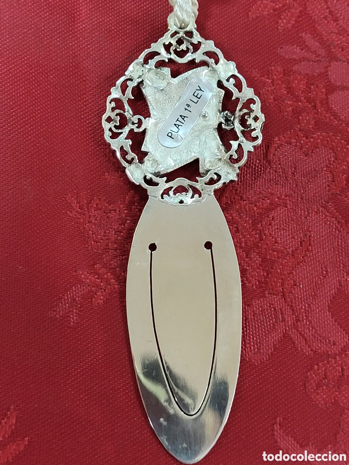 Antig&uuml;edades: ELEGANTE MARCAPAGINAS PLATA DE LEY - Foto 4