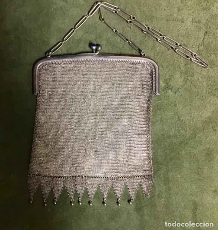 Antig&uuml;edades: BOLSO MALLA , PLATA - Foto 2